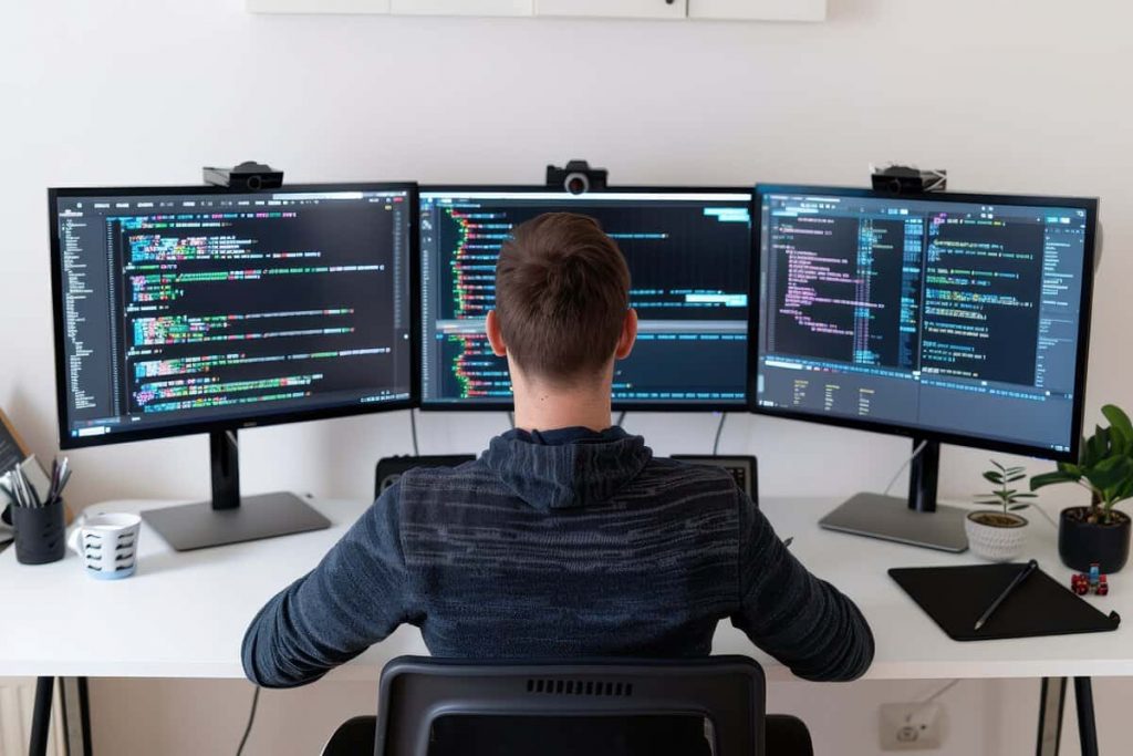 Инженер у мониторов