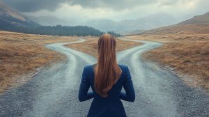 Девушка выбирает путь