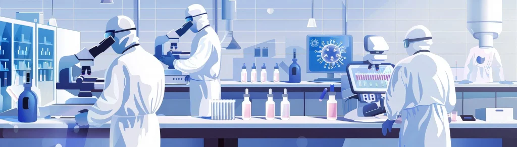 Инженер тестирует оборудование